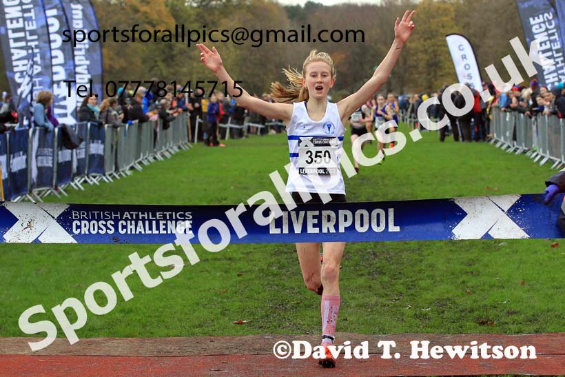 Girls Under-13s, 2022 British Athletics Cross Challenge, Sefton Park, Liverpool.  Photo: David T. Hewitson/Sports for All Pics